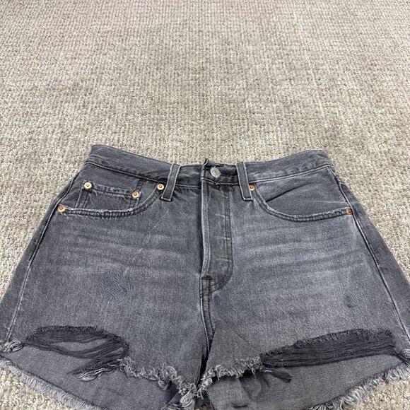 Levi’s 501 Shorts Black Pockets Women’s Size 26 - Picture 4 of 11